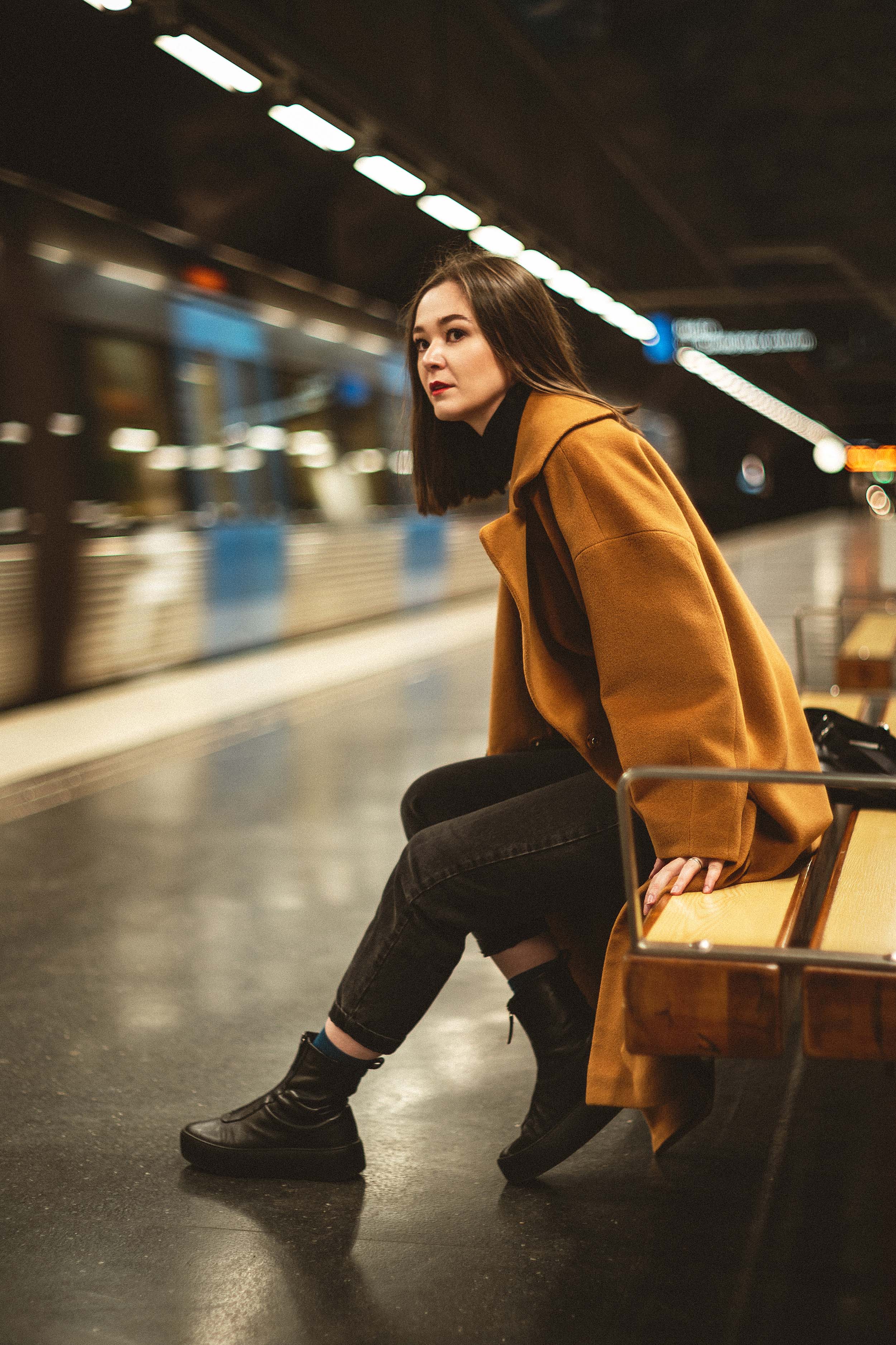 Artistic Portraits in Stockholm’s Subway: A Theater Coach at Solna Strand and Västra Skogen — photograph 11 of 17
